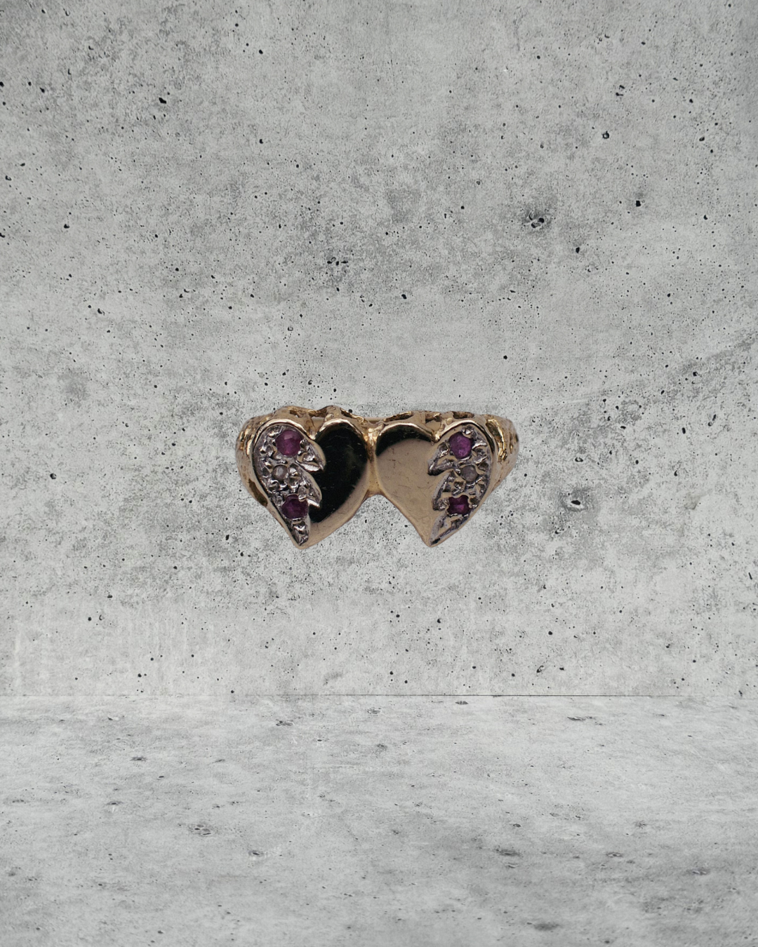 Twin Hearts Ring - Size 6