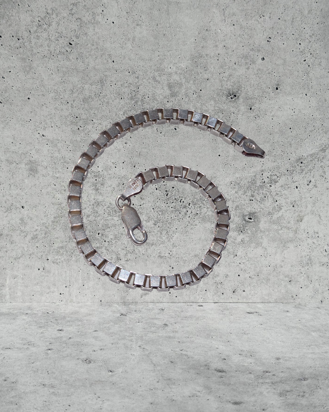 Silver Box Chain Bracelet