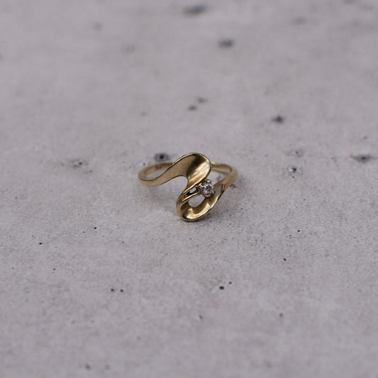 Diamond Swirl Ring - Size 5