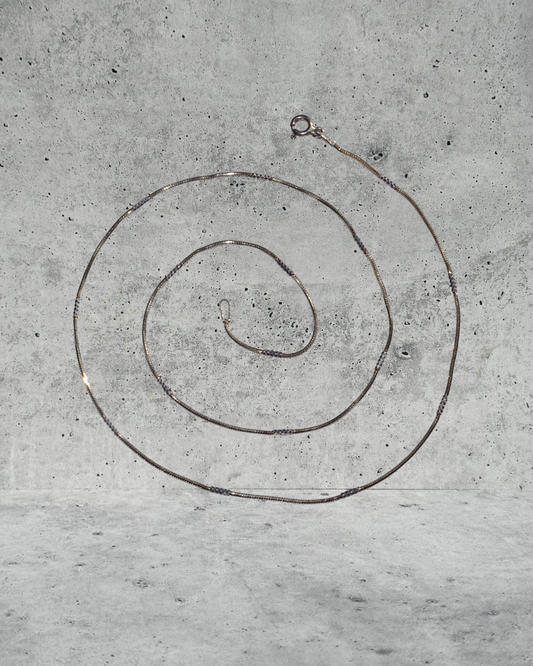 Serpentine & Diamond Cut Necklace