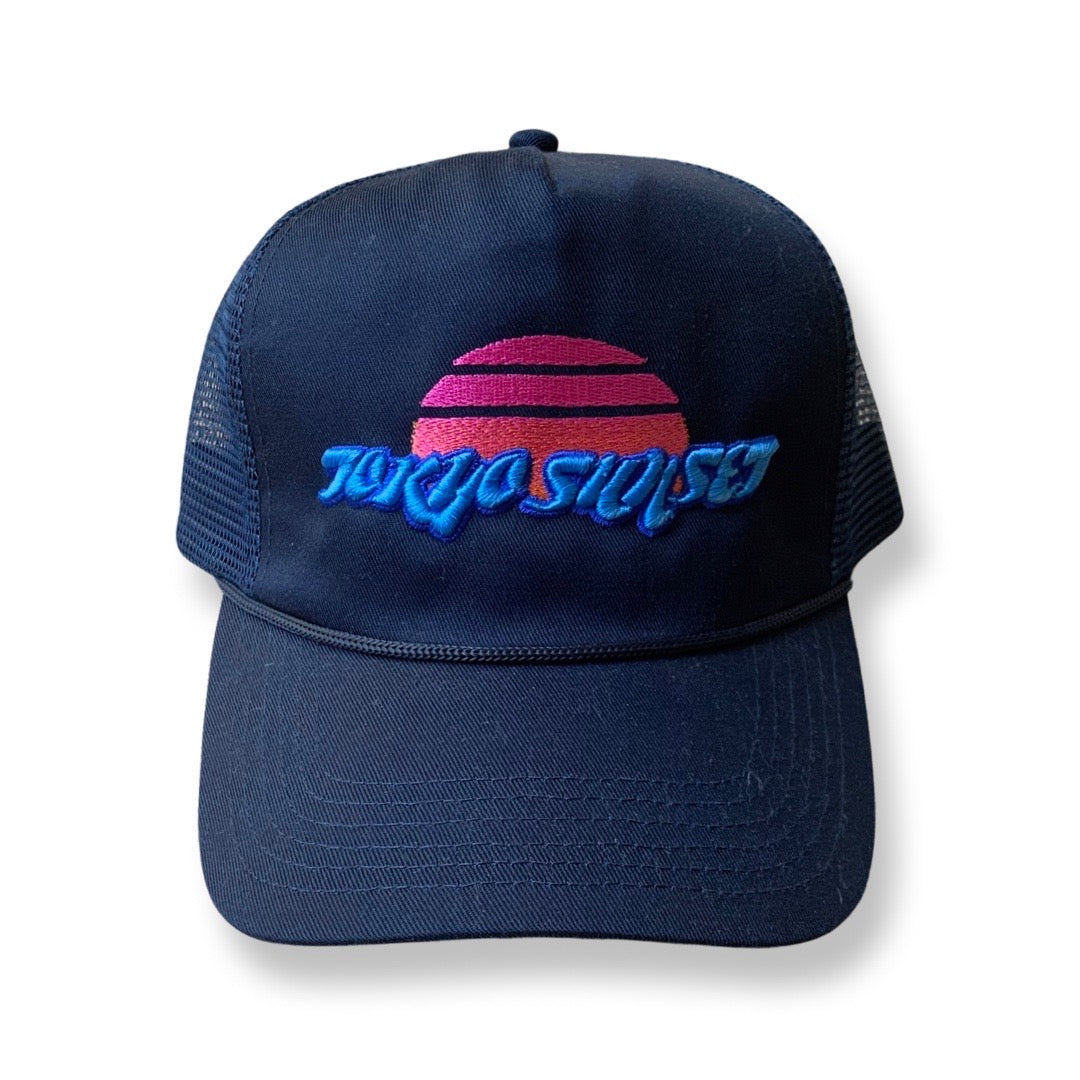 Logo Trucker Hat Navy Blue